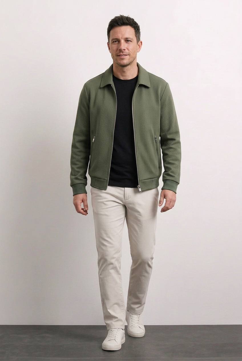 Adrián - Chaqueta de solapa texturizada
