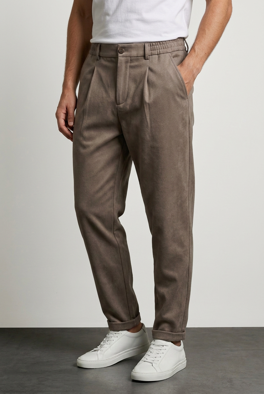 Víctor pantalón marrón con modelo