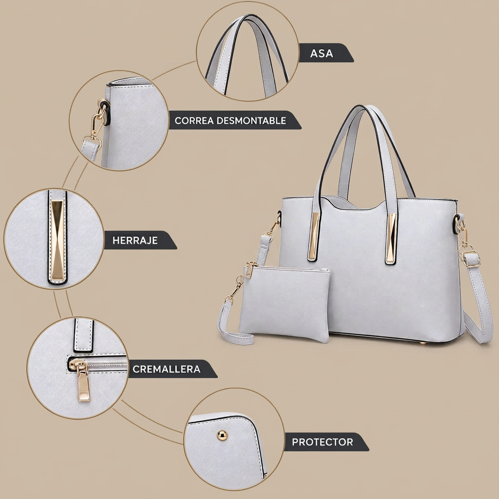 Beatriz, bolso mediano 2 en 1 – foto 5