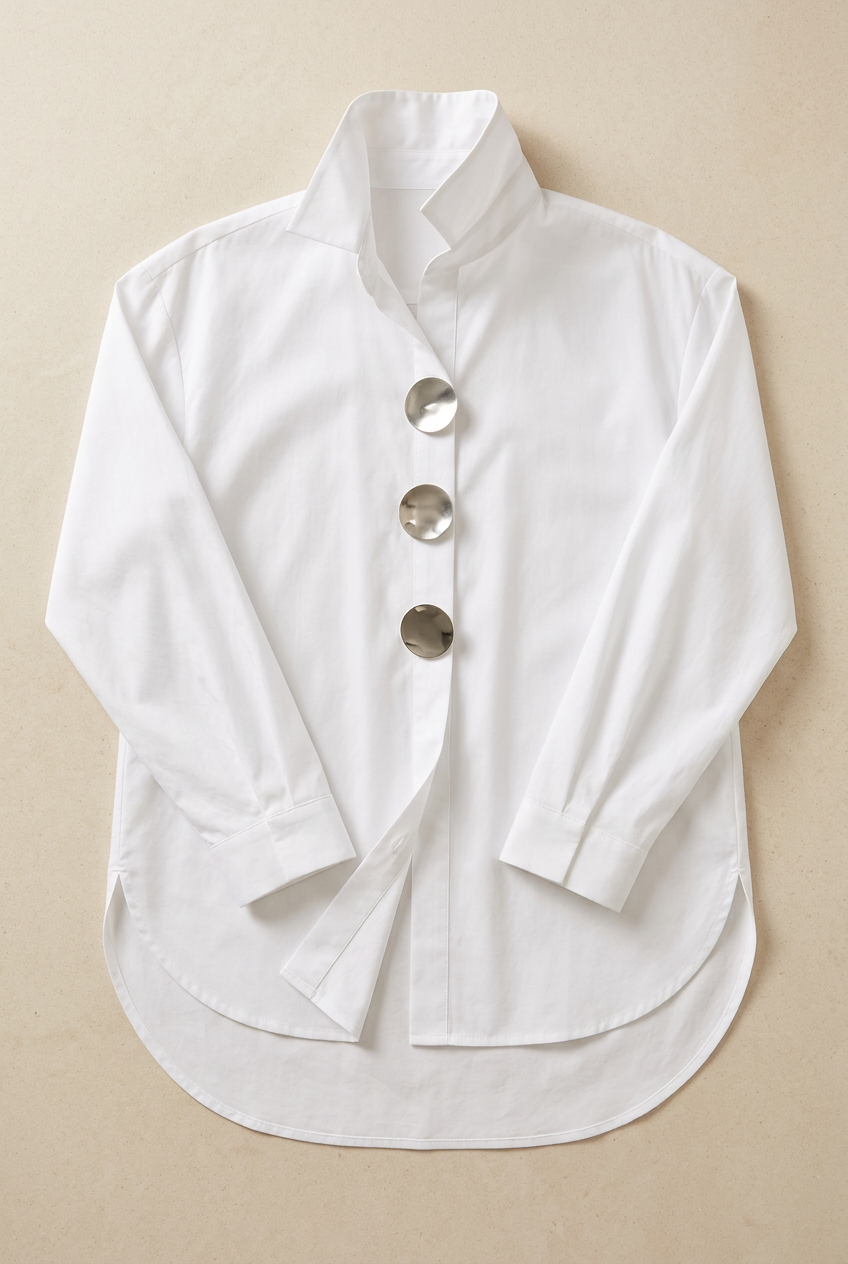 Blusa Pilar blanca, prenda sola