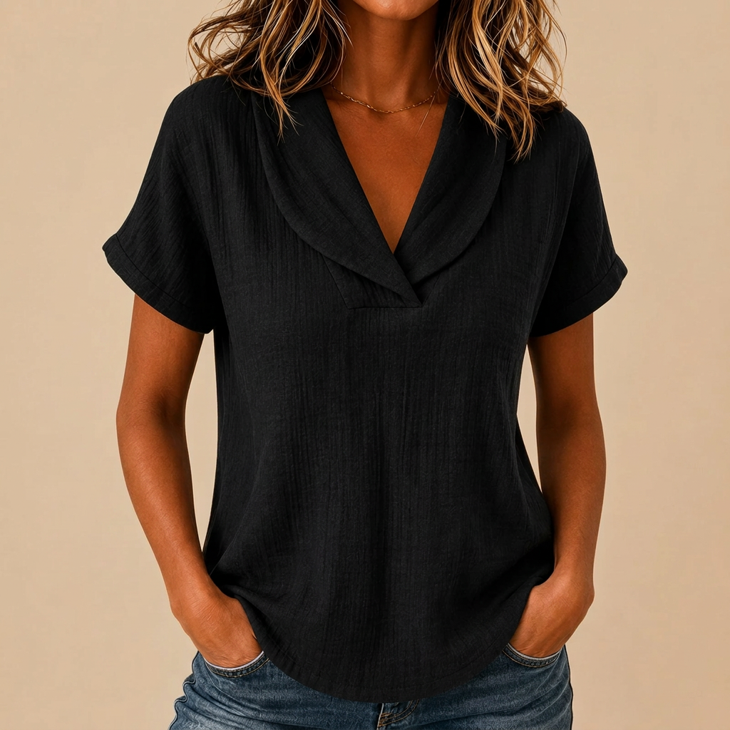 Consuelo, blusa de algodón y lino – foto 6