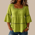 Eloísa, blusa de cuello cuadrado
