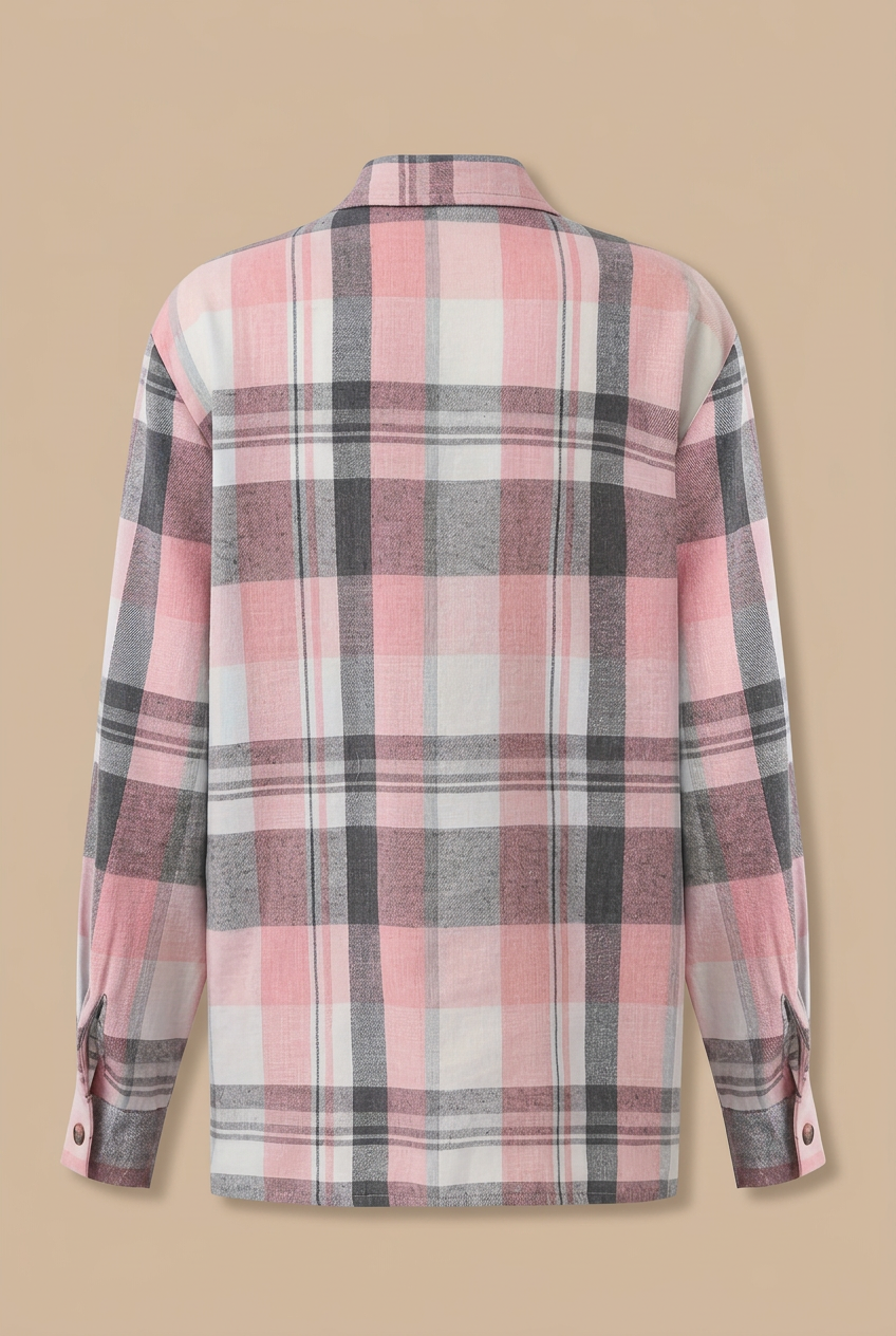 Lucía, camisa de cuadros de manga larga – foto 7