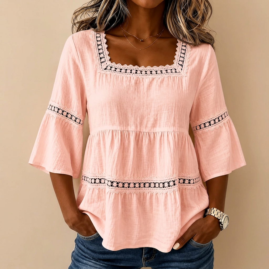 Eloísa, blusa de cuello cuadrado – foto 6
