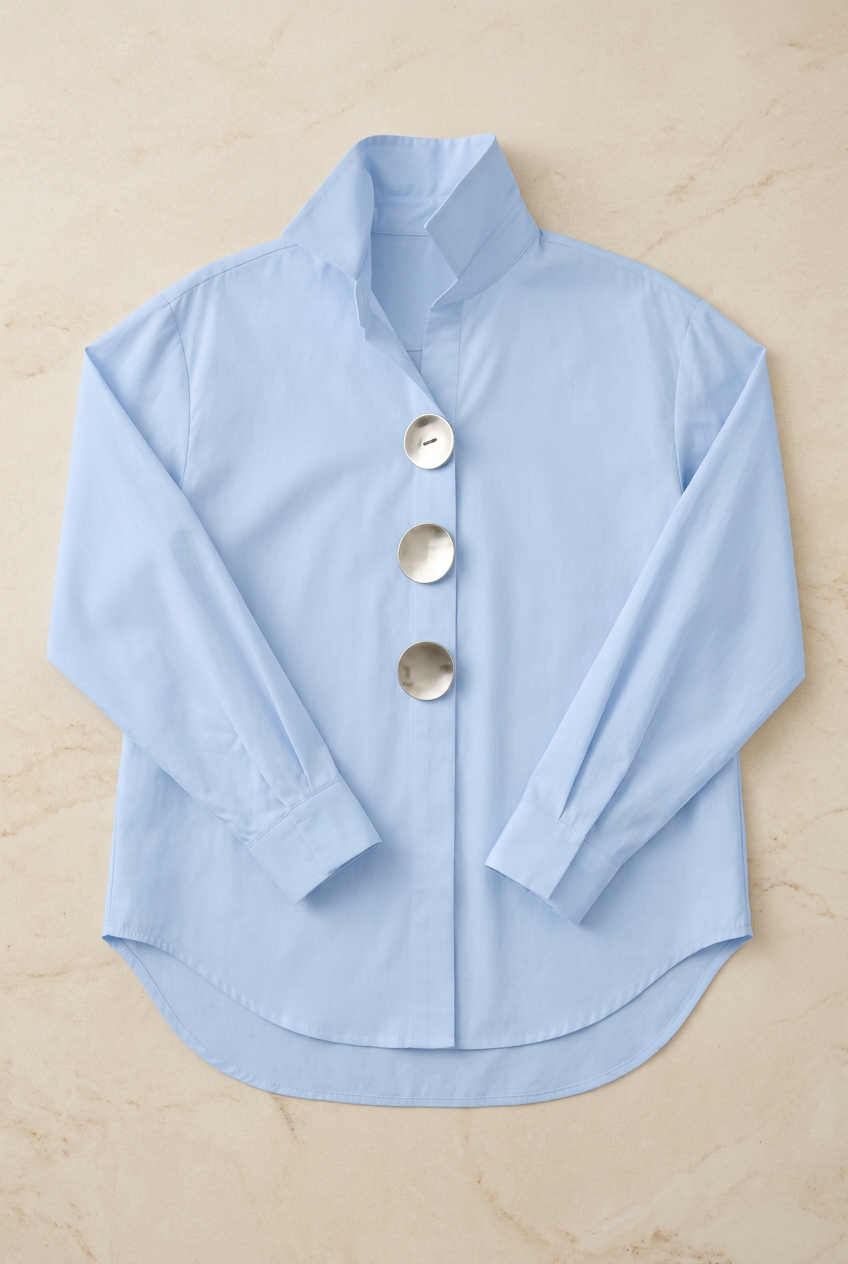 Blusa Pilar azul, prenda sola
