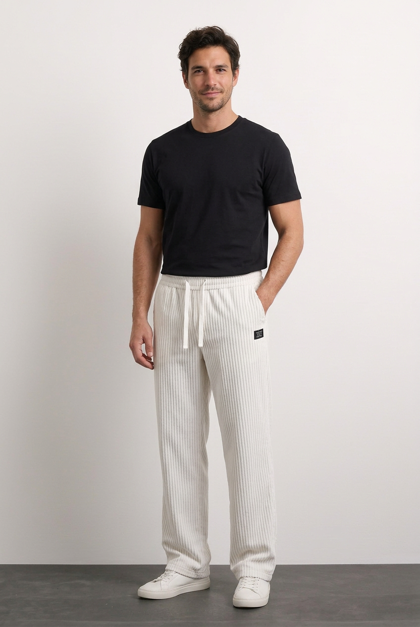 Pablo pantalón blanco con modelo