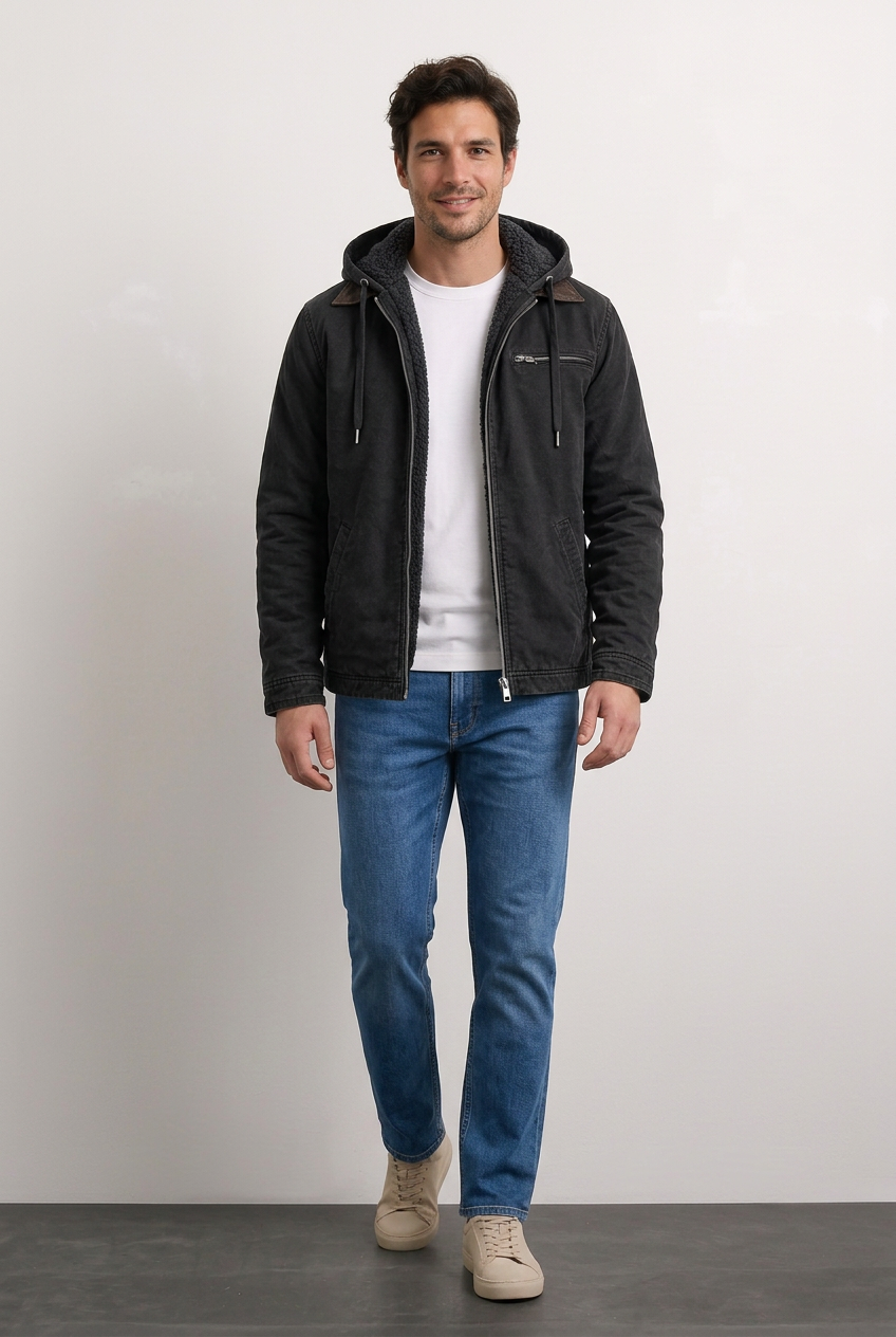 Ricardo negro con modelo