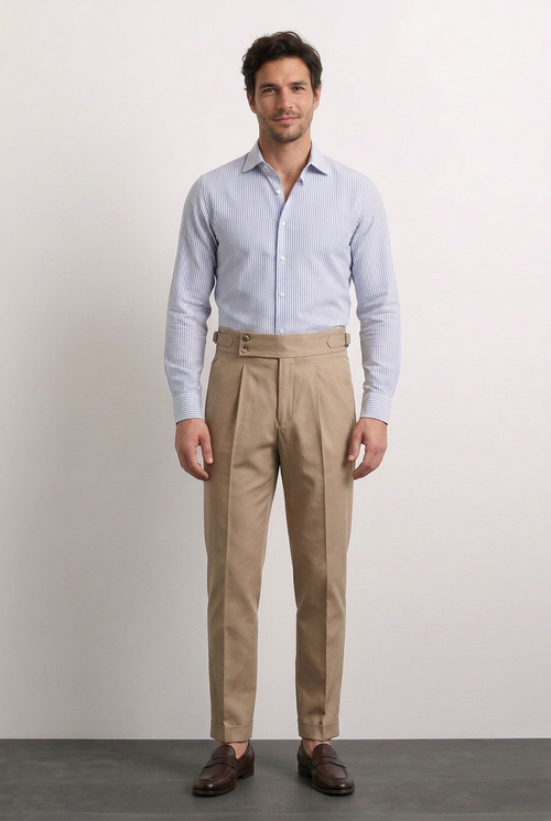 Alfonso beige con modelo