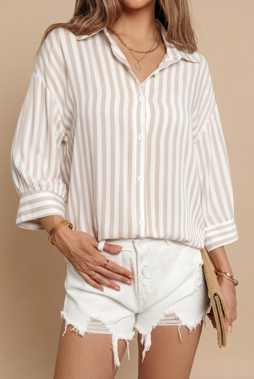 Leticia, camisa a rayas – foto 3