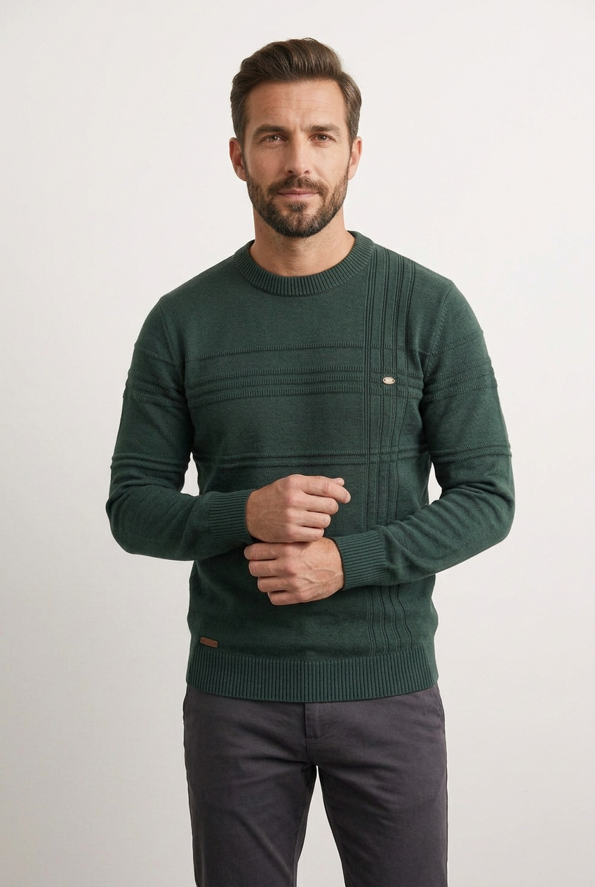 Héctor jersey verde con modelo