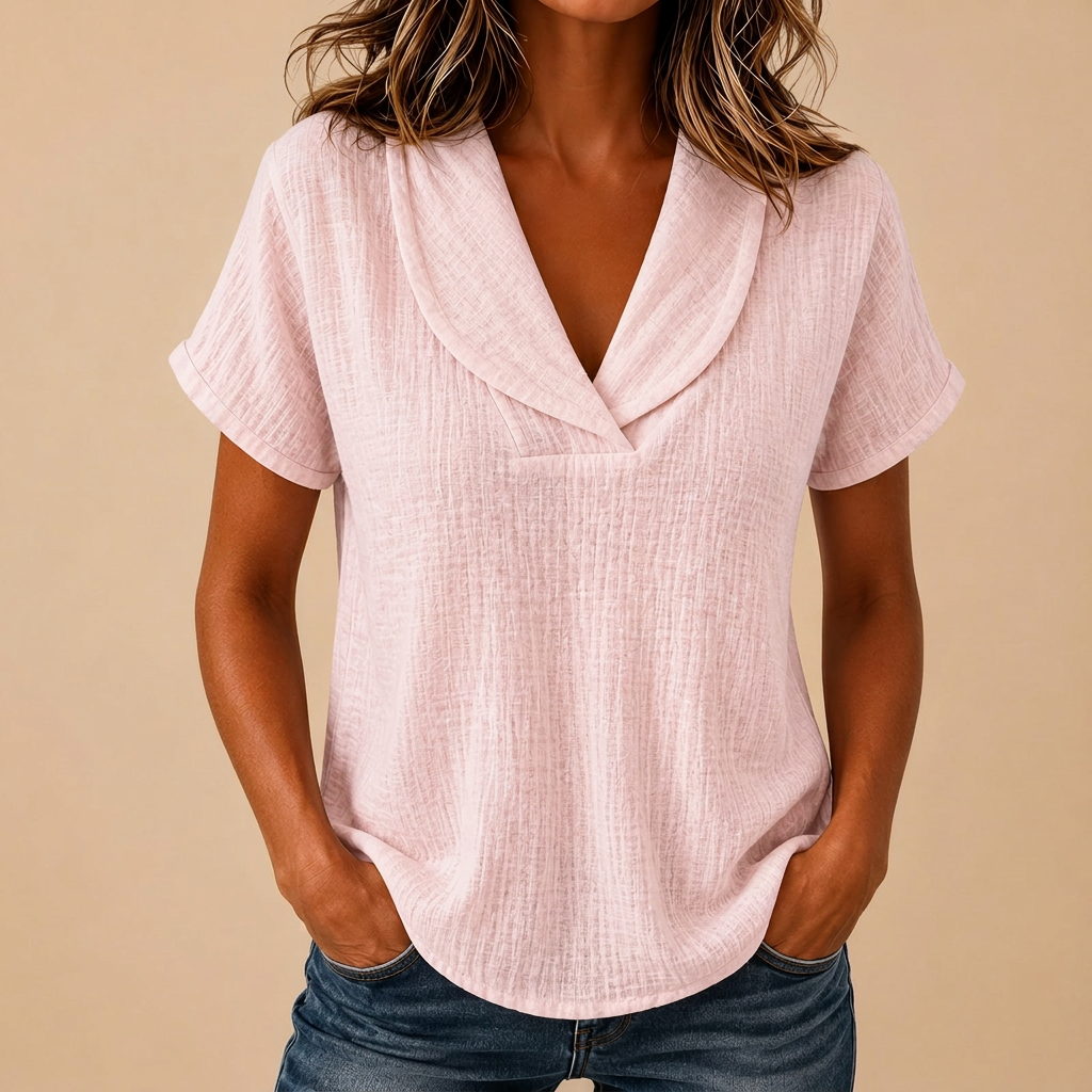 Consuelo, blusa de algodón y lino – foto 2