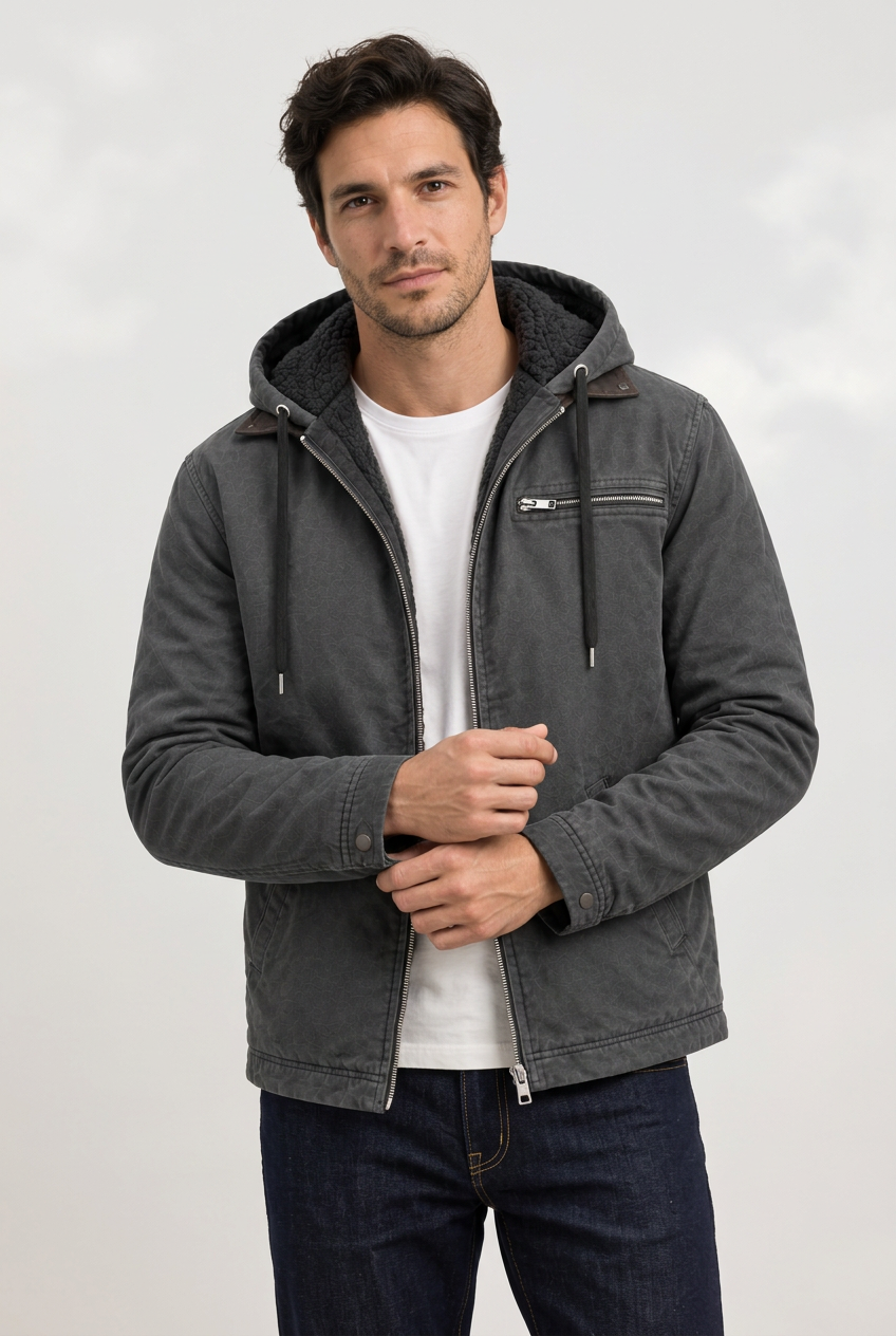 Ricardo gris con modelo
