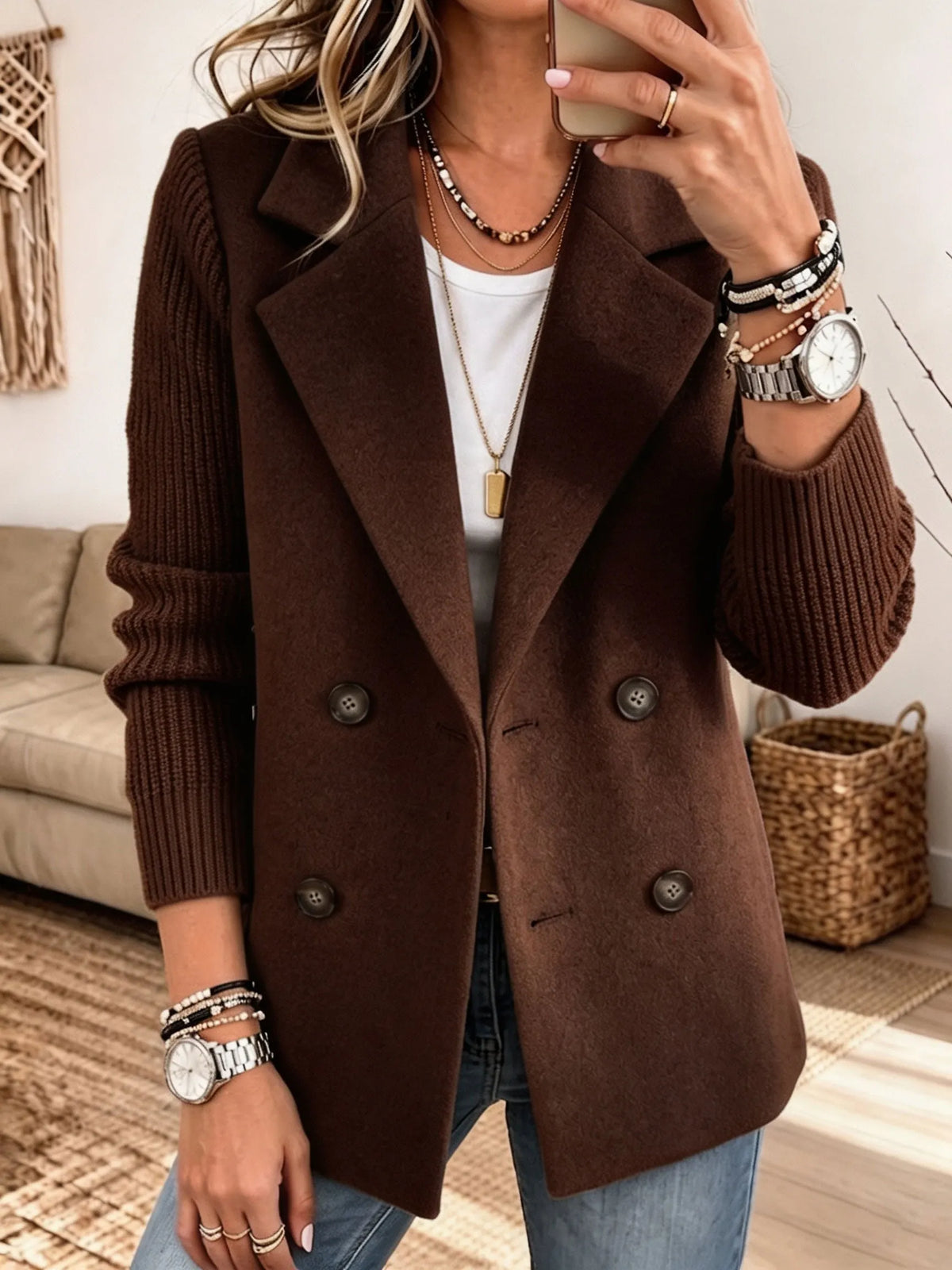 Noelia, blazer con mangas de punto – foto 5