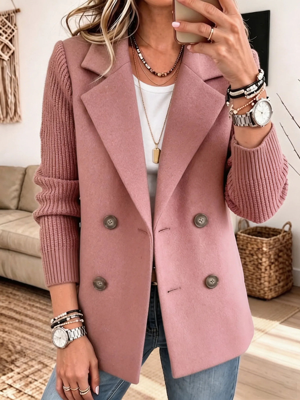 Noelia, blazer con mangas de punto – foto 6