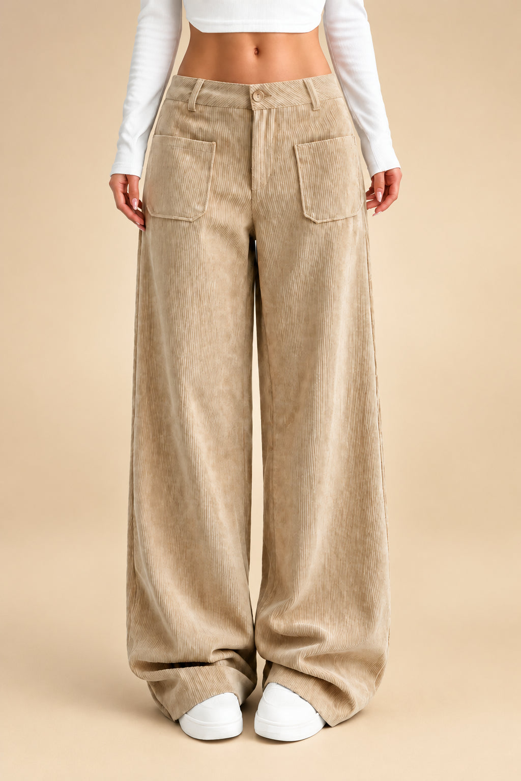 Luisa, pantalón de pana de pierna ancha